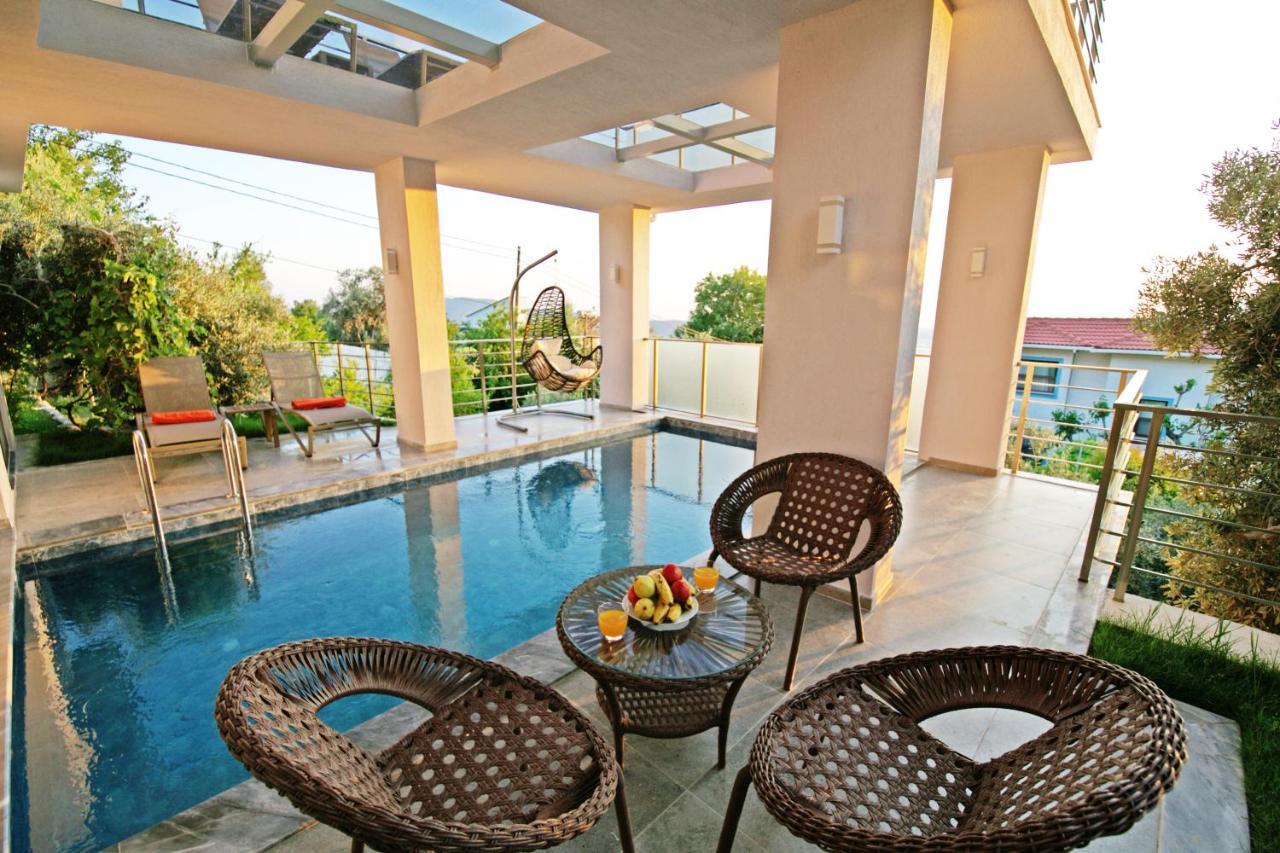 Villa With A Private Heated Pool, Jacuzzi, Overlooking Spectacular Views Of The Sea Kaş Exterior foto