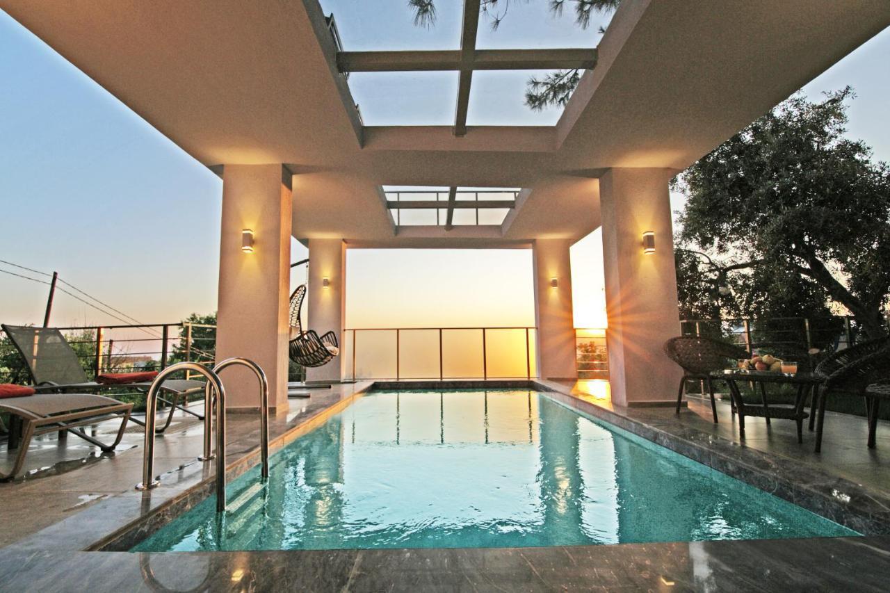 Villa With A Private Heated Pool, Jacuzzi, Overlooking Spectacular Views Of The Sea Kaş Exterior foto