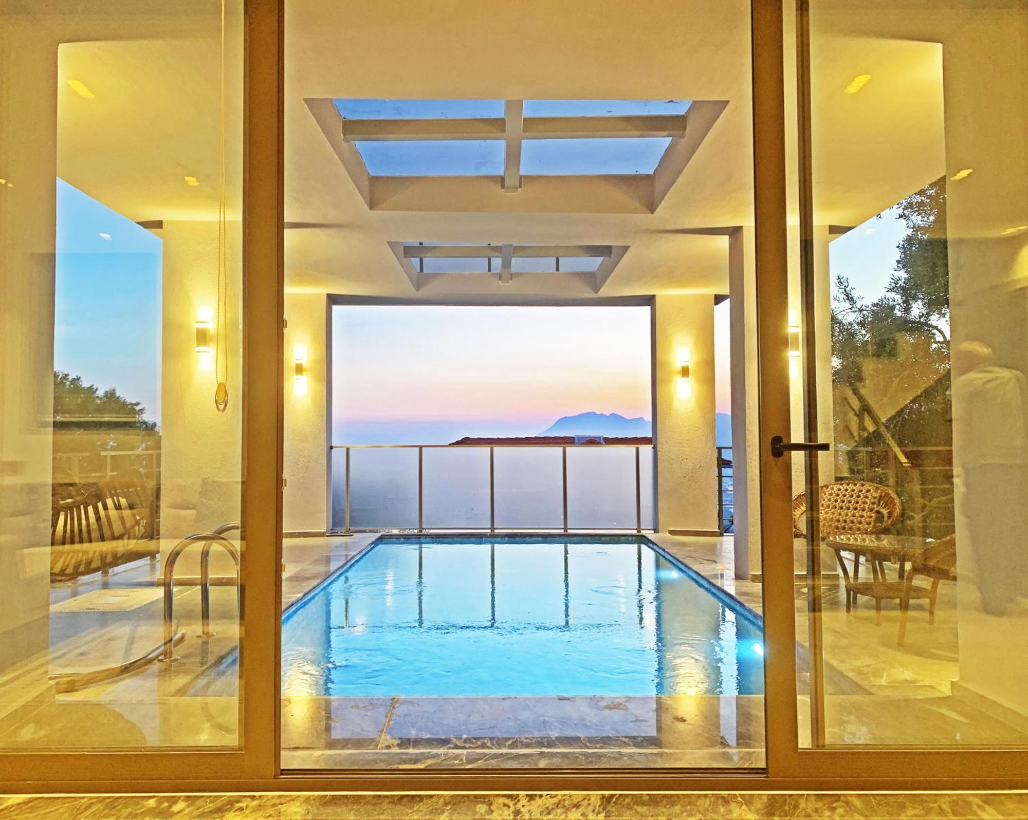 Villa With A Private Heated Pool, Jacuzzi, Overlooking Spectacular Views Of The Sea Kaş Exterior foto